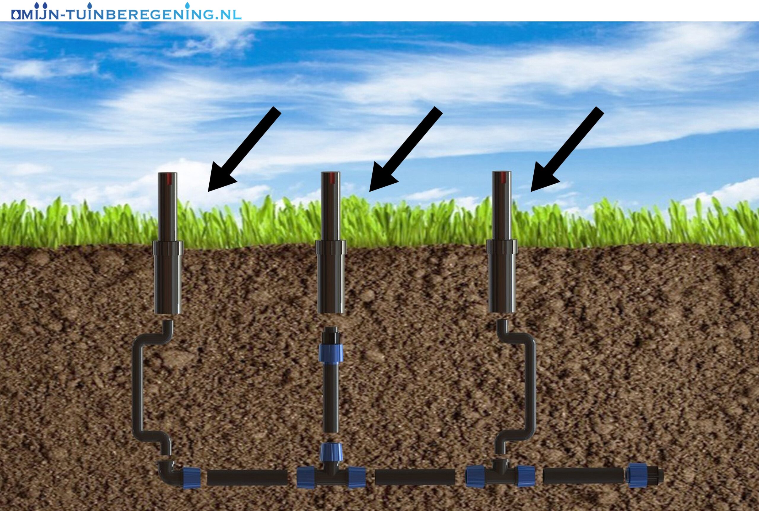 strottenhoofd talent skelet Hunter PGJ 20cm pop-up sproeier - Mijn-Tuinberegening